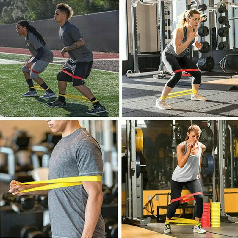 Kit de 5 Mini Faixas Elásticas Ideal para Exercício