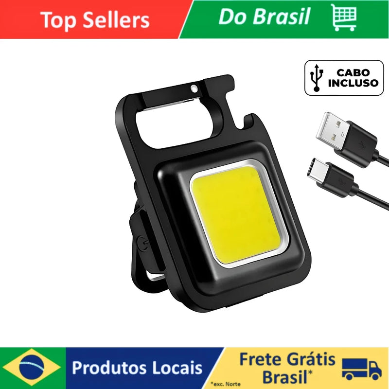 Mini Lanterna Led 4, Chaveiro e abridor de garrafa