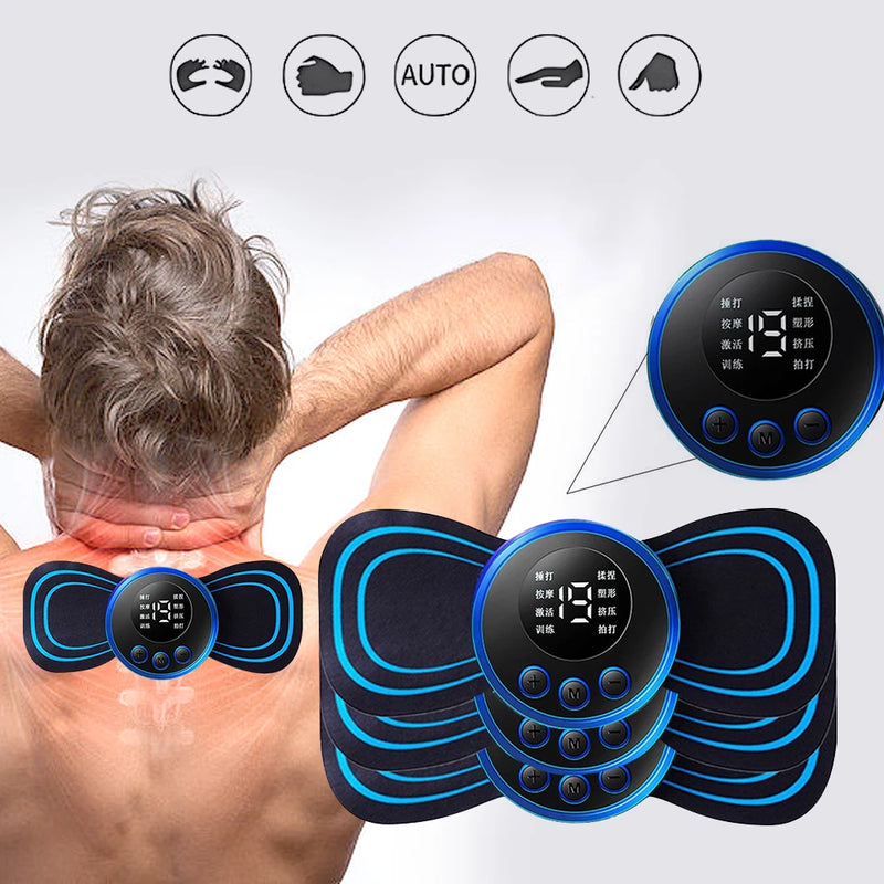 Mini Massageador EMS Estimulador Elétrico