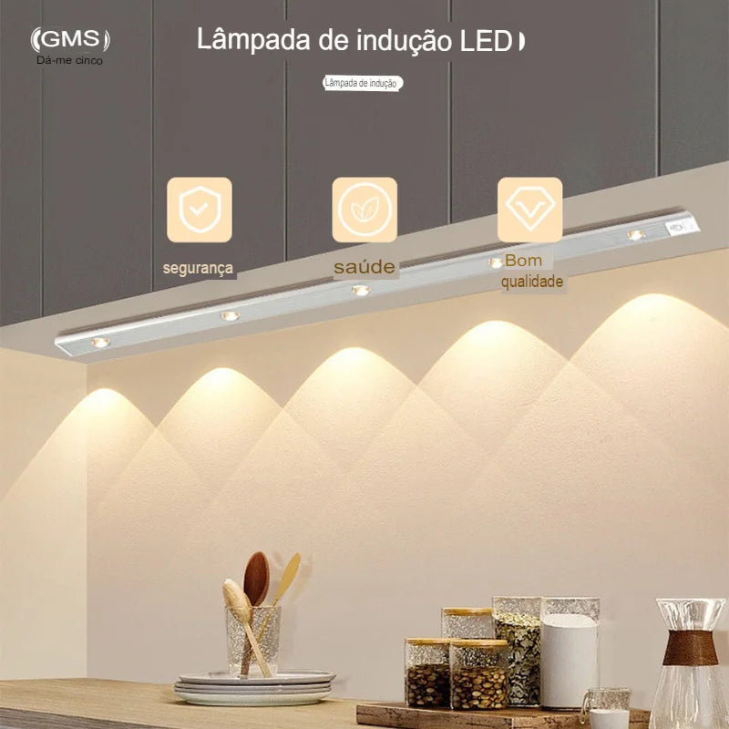 Lâmpada de Led Magnética Com Sensor de Movimento Fácil Instalaçã