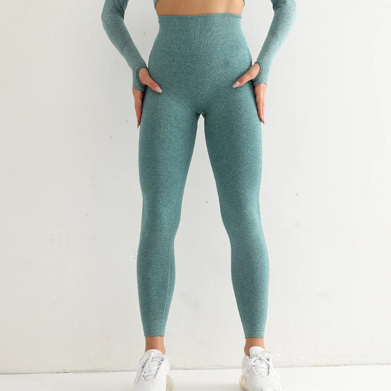 leggings cintura alta elástica sólida