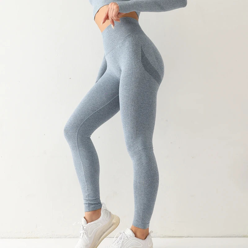 leggings cintura alta elástica sólida