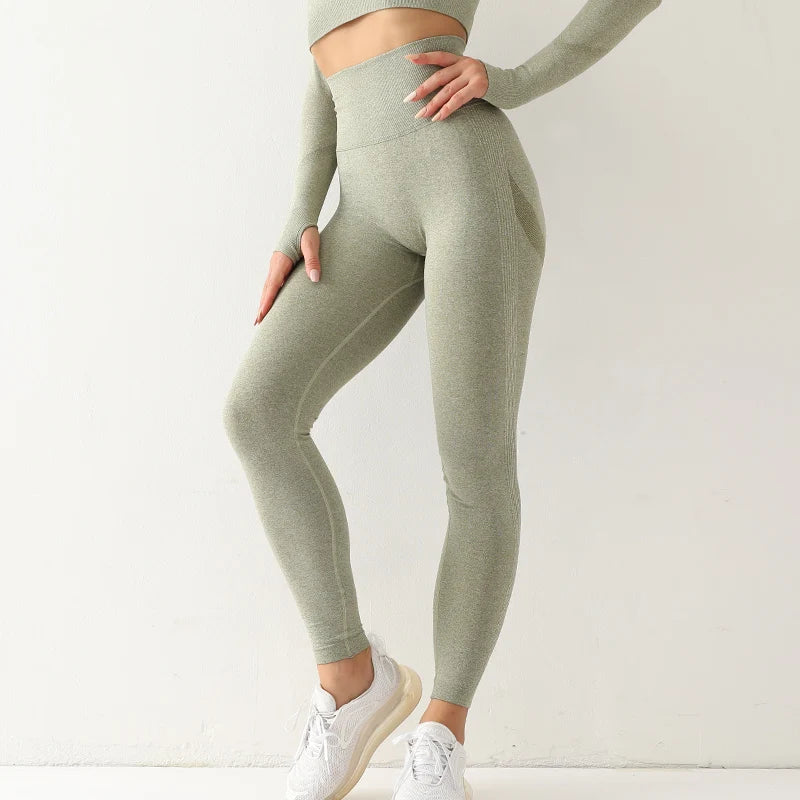 leggings cintura alta elástica sólida