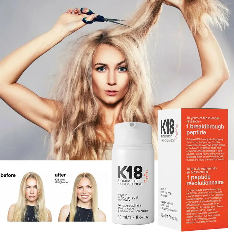 k18 reparação molecular máscara de cabelo suaviza e restaura cabelos