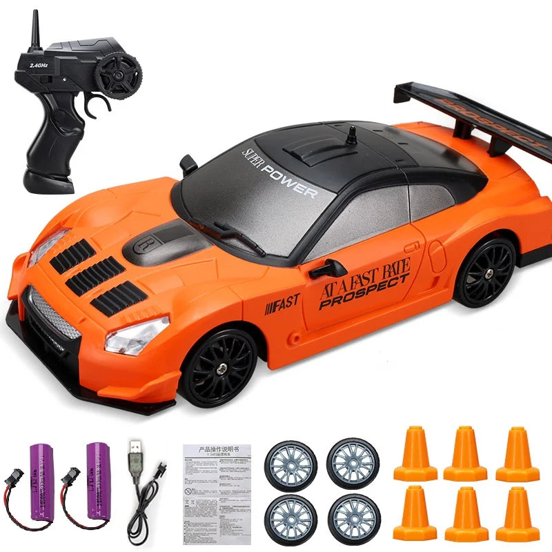 Carrinho de controle remoto drift RC 4WD