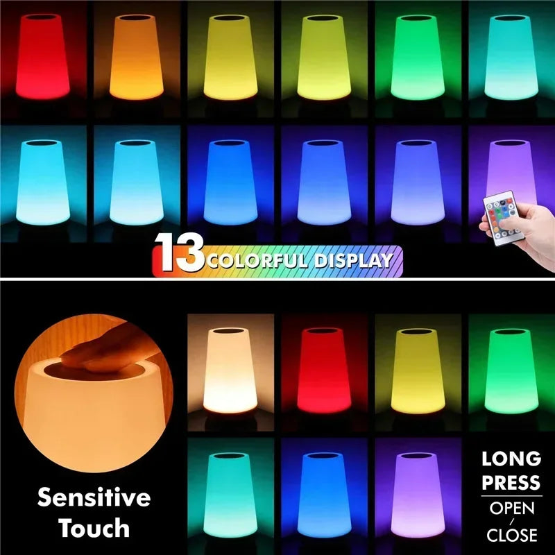 lampada portatil RGB 13 cores