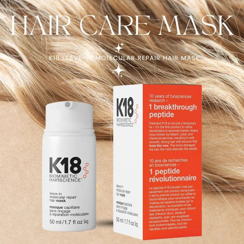 k18 reparação molecular máscara de cabelo suaviza e restaura cabelos