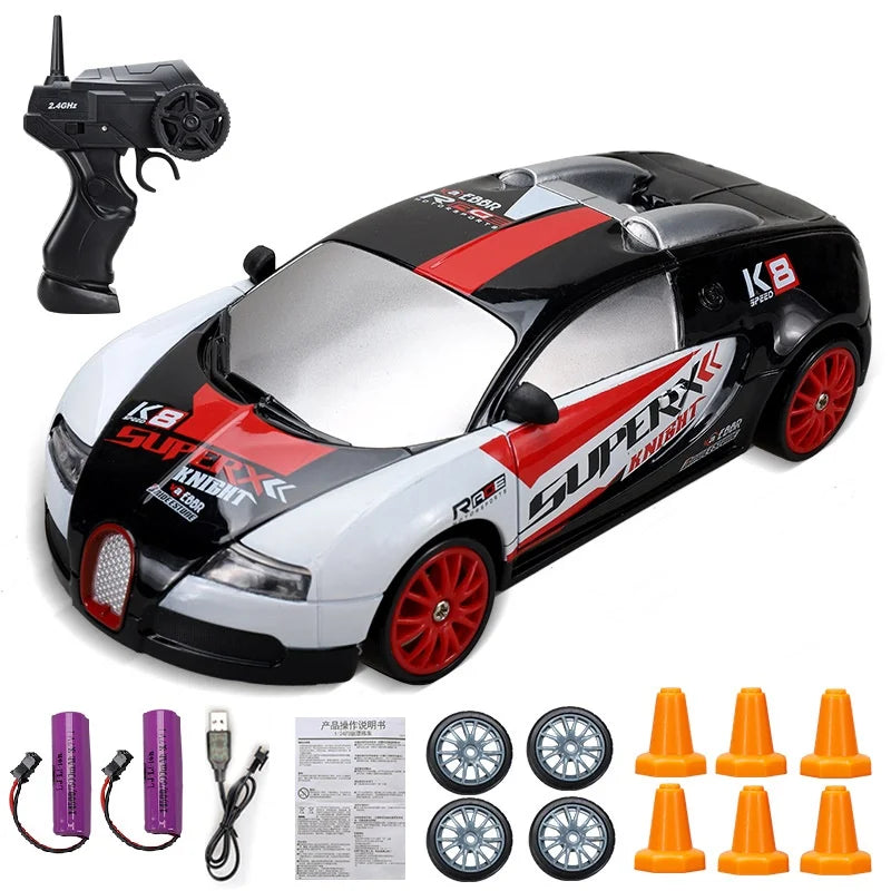 Carrinho de controle remoto drift RC 4WD