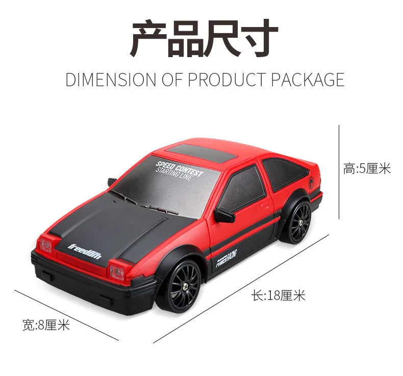 Carrinho de controle remoto drift RC 4WD