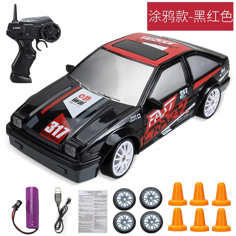 Carrinho de controle remoto drift RC 4WD