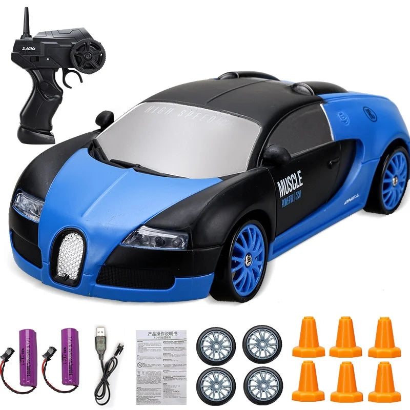 Carrinho de controle remoto drift RC 4WD