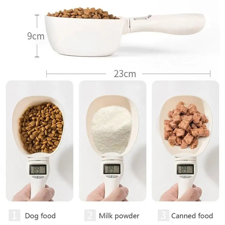 Colher de medição de comida digital, Adequado para gato e cachorro