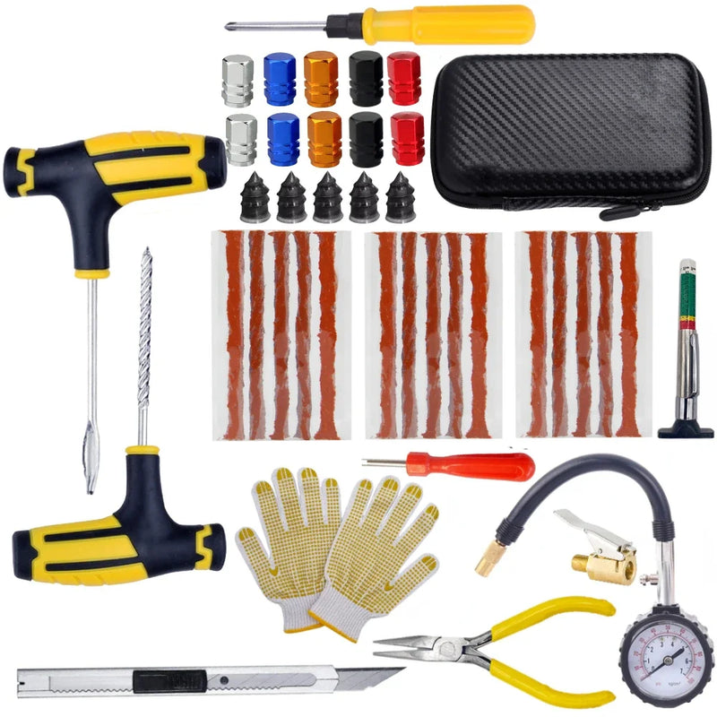 Kit de reparo de pneu de carro, Ferramentas de plugue