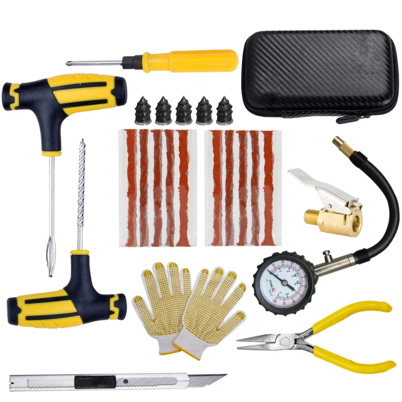 Kit de reparo de pneu de carro, Ferramentas de plugue