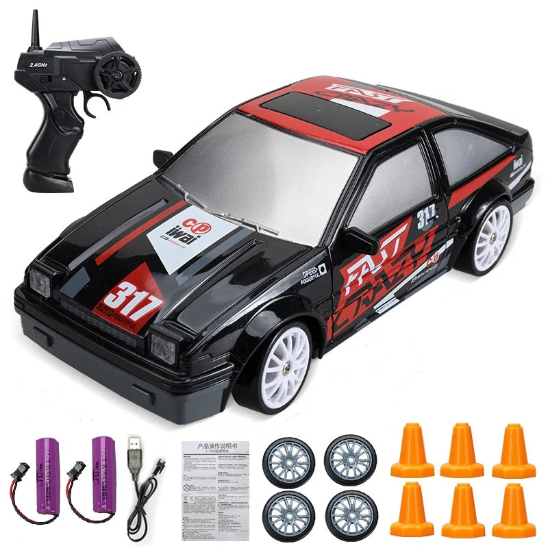 Carrinho de controle remoto drift RC 4WD