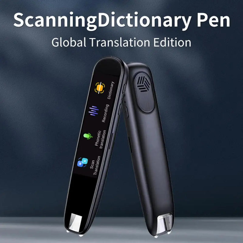 caneta scanner, dicionário, gravação, tradução fonética e scanner tradutor