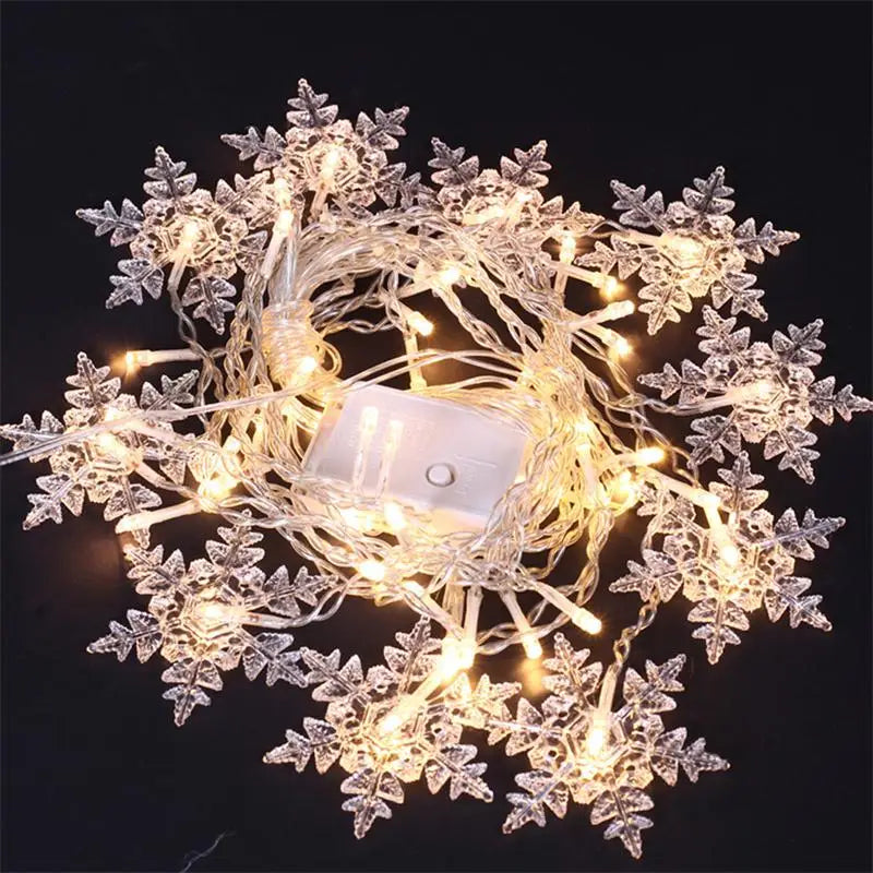 Led decoração natal floco de natal resistente a agua