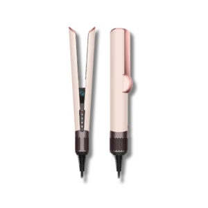 Alisadora Dyson Airstrait™ (Ceramic Pink). Alisado de húmedo a seco, con aire para un acabado natural. Sin placas calientes. Sin daño por calor.